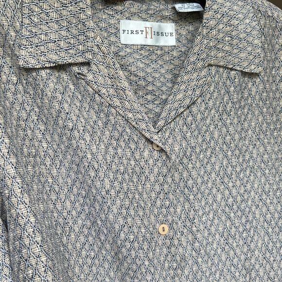 100% Silk First Issue Blouse Vintage Size Small - Picture 6 of 10